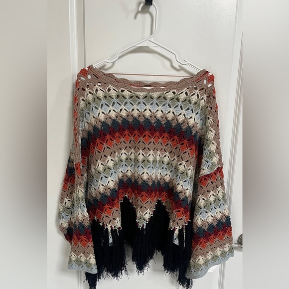 Freepeople Poncho Style Sweater - Picture 2 of 5